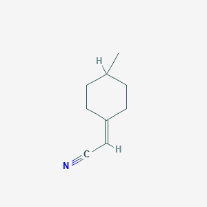 molecular formula C9H13N B14007689 (S)-2-(4-Methylcyclohexylidene)acetonitrile 