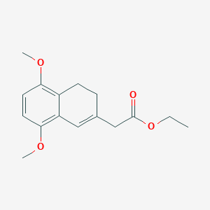 Ethyl (5,8-dimethoxy-3,4-dihydronaphthalen-2-yl)acetate