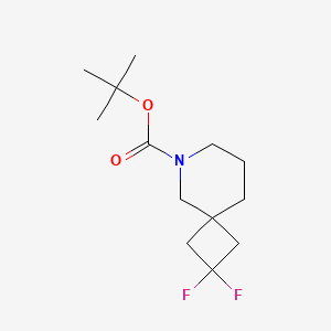 molecular formula C13H21F2NO2 B14007756 Tert-butyl 2,2-difluoro-6-azaspiro[3.5]nonane-6-carboxylate 