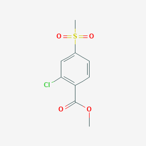 molecular formula C9H9ClO4S B1400776 2-氯-4-(甲磺酰基)苯甲酸甲酯 CAS No. 623927-88-8