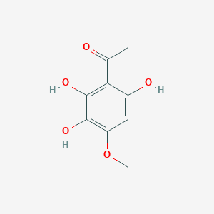 molecular formula C9H10O5 B14007779 1-(2,3,6-Trihydroxy-4-methoxyphenyl)ethanone CAS No. 6342-71-8