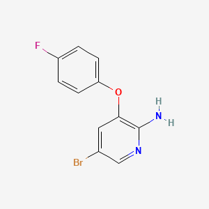 molecular formula C11H8BrFN2O B1400778 5-Bromo-3-(4-fluorophenoxy)pyridin-2-amine CAS No. 953045-23-3