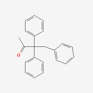 molecular formula C22H20O B14007790 3,3,4-Triphenylbutan-2-one CAS No. 5350-79-8