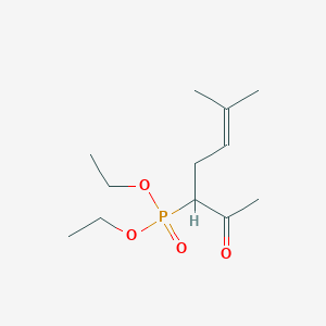 molecular formula C12H23O4P B14007798 Diethyl (6-methyl-2-oxohept-5-en-3-yl)phosphonate CAS No. 57654-92-9