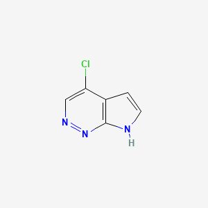 molecular formula C6H4ClN3 B1400781 4-氯-7H-吡咯并[2,3-c]吡啶 CAS No. 1269823-02-0
