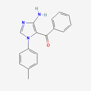 (4-Amino-1-(p-tolyl)-1H-imidazol-5-yl)(phenyl)methanone