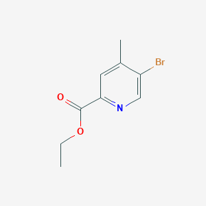 molecular formula C9H10BrNO2 B1400784 Ethyl 5-bromo-4-methylpicolinate CAS No. 1122090-39-4