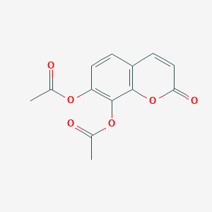 molecular formula C13H10O6 B14007842 Daphnetin diacetate CAS No. 21784-71-4