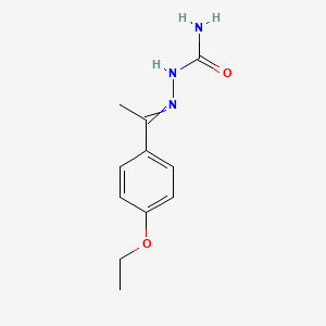 molecular formula C11H15N3O2 B14007852 [1-(4-Ethoxyphenyl)ethylideneamino]urea 