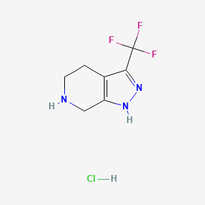 3-(Trifluoromethyl)-4,5,6,7-tetrahydro-1H-pyrazolo[3,4-c]pyridine hydrochloride