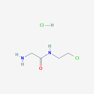 molecular formula C4H10Cl2N2O B14007905 2-amino-N-(2-chloroethyl)acetamide CAS No. 4840-37-3