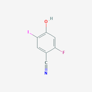 molecular formula C7H3FINO B1400792 2-Fluoro-4-hydroxy-5-iodobenzonitrile CAS No. 1218818-39-3