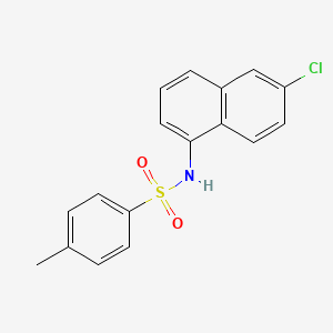 molecular formula C17H14ClNO2S B14007929 1-[p-Toluenesulfonamido]-6-chloronaphthalene CAS No. 50885-09-1