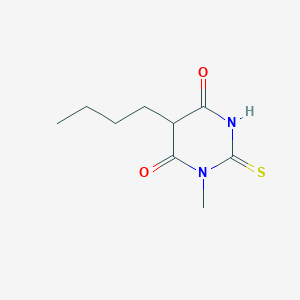 4,6(1H,5H)-Pyrimidinedione, 5-butyldihydro-1-methyl-2-thioxo-