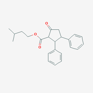 molecular formula C23H26O3 B14007970 3-Methylbutyl 5-oxo-2,3-diphenylcyclopentane-1-carboxylate CAS No. 1772-59-4