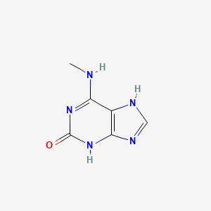 molecular formula C6H7N5O B14007986 2-Hydroxy-6-methylaminopurine CAS No. 24391-35-3