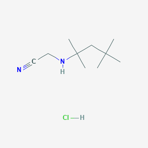 2-(2,4,4-Trimethylpentan-2-ylamino)acetonitrile