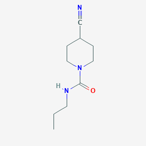 molecular formula C10H17N3O B1400801 4-cyano-N-propylpiperidine-1-carboxamide CAS No. 1339377-97-7