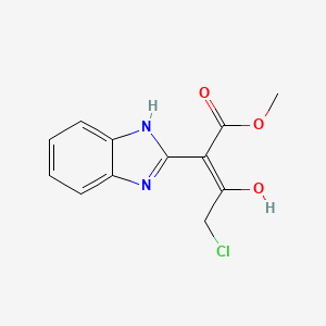 methyl (Z)-2-(1H-benzimidazol-2-yl)-4-chloro-3-hydroxybut-2-enoate