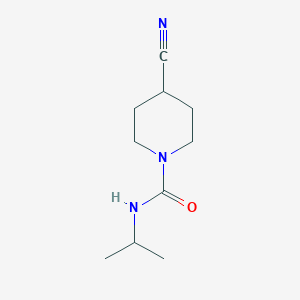 molecular formula C10H17N3O B1400802 4-Cyano-N-(propan-2-yl)piperidine-1-carboxamide CAS No. 1340280-61-6