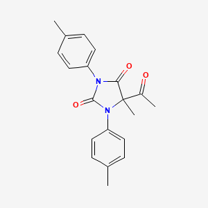 5-Acetyl-5-methyl-1,3-bis(4-methylphenyl)imidazolidine-2,4-dione