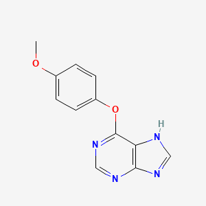 B14008027 6-(4-methoxyphenoxy)-7H-purine CAS No. 5446-38-8