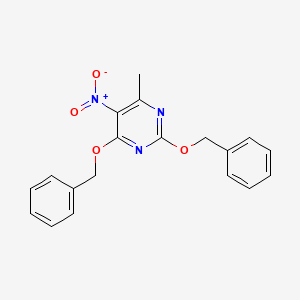 4-Methyl-5-nitro-2,6-bis(phenylmethoxy)pyrimidine