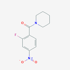 molecular formula C12H13FN2O3 B1400806 (2-氟-4-硝基苯基)(哌啶-1-基)甲酮 CAS No. 1457315-94-4