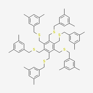 1,2,3,4,5,6-Hexakis[(3,5-dimethylphenyl)methylsulfanylmethyl]benzene