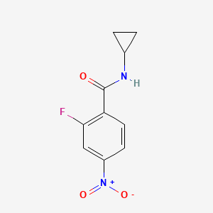 N-cyclopropyl-2-fluoro-4-nitrobenzamide