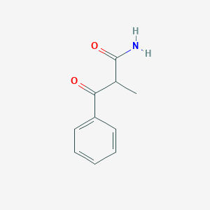 molecular formula C10H11NO2 B14008106 2-Methyl-3-oxo-3-phenylpropanamide CAS No. 24956-48-7