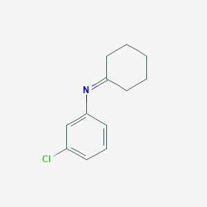 molecular formula C12H14ClN B14008107 3-Chloro-n-cyclohexylideneaniline CAS No. 41464-95-3