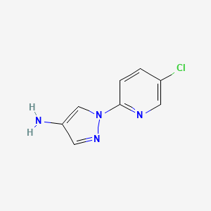 molecular formula C8H7ClN4 B1400811 1-(5-Chloropyridin-2-yl)-1H-pyrazol-4-amine CAS No. 1248182-63-9