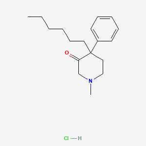 4-Hexyl-1-methyl-4-phenyl-piperidin-3-one