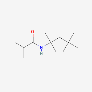 molecular formula C12H25NO B14008131 Isobutyramide, N-(1,1,3,3-tetramethylbutyl)- CAS No. 6632-19-5