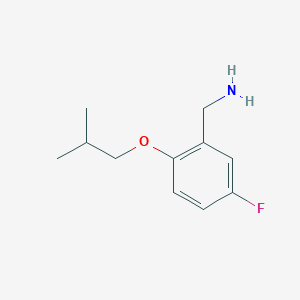 molecular formula C11H16FNO B1400814 5-Fluoro-2-isobutoxybenzylamine CAS No. 1096844-31-3