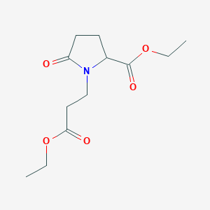 Ethyl 1-(3-ethoxy-3-oxopropyl)-5-oxopyrrolidine-2-carboxylate