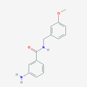B1400819 3-Amino-N-(3-methoxybenzyl)-benzamide CAS No. 1178651-61-0