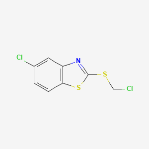 5-Chloro-2-[(chloromethyl)sulfanyl]-1,3-benzothiazole