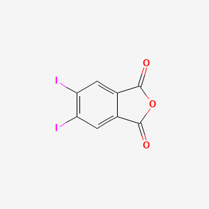 molecular formula C8H2I2O3 B14008216 5,6-Diiodo-2-benzofuran-1,3-dione CAS No. 25834-17-7