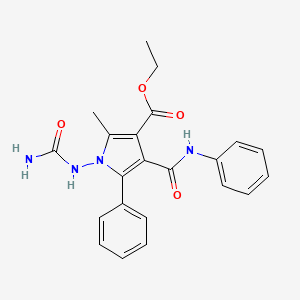 Ethyl 1-(carbamoylamino)-2-methyl-5-phenyl-4-(phenylcarbamoyl)pyrrole-3-carboxylate