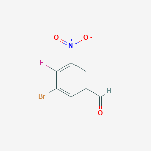 3-Bromo-4-fluoro-5-nitrobenzaldehyde