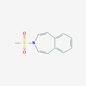 molecular formula C11H11NO2S B14008252 3-(Methanesulfonyl)-3H-3-benzazepine CAS No. 60249-26-5