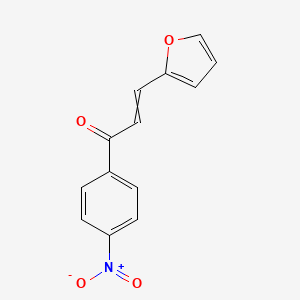 molecular formula C13H9NO4 B14008255 2-Propen-1-one,3-(2-furanyl)-1-(4-nitrophenyl)- 