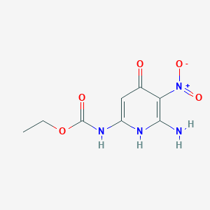 ethyl N-(6-amino-5-nitro-4-oxo-1H-pyridin-2-yl)carbamate