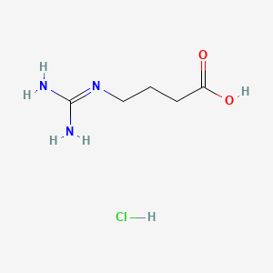 molecular formula C5H12ClN3O2 B14008269 4-Guanidinobutyric acid monohydrochloride CAS No. 13890-14-7