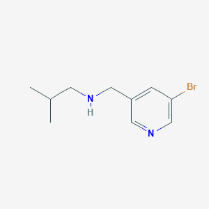 molecular formula C10H15BrN2 B1400831 N-((5-溴吡啶-3-基)甲基)-2-甲基丙-1-胺 CAS No. 1183244-40-7