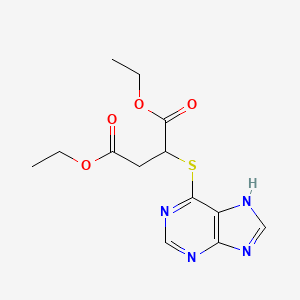 Diethyl 2-(7H-purin-6-ylsulfanyl)butanedioate