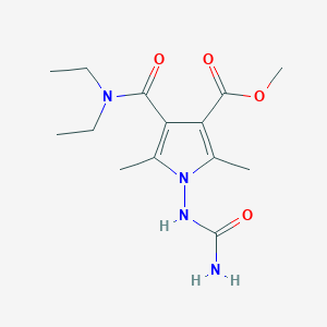 Methyl 1-(carbamoylamino)-4-(diethylcarbamoyl)-2,5-dimethylpyrrole-3-carboxylate