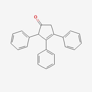 molecular formula C23H18O B14008412 2,3,4-Triphenylcyclopent-3-en-1-one CAS No. 5448-07-7